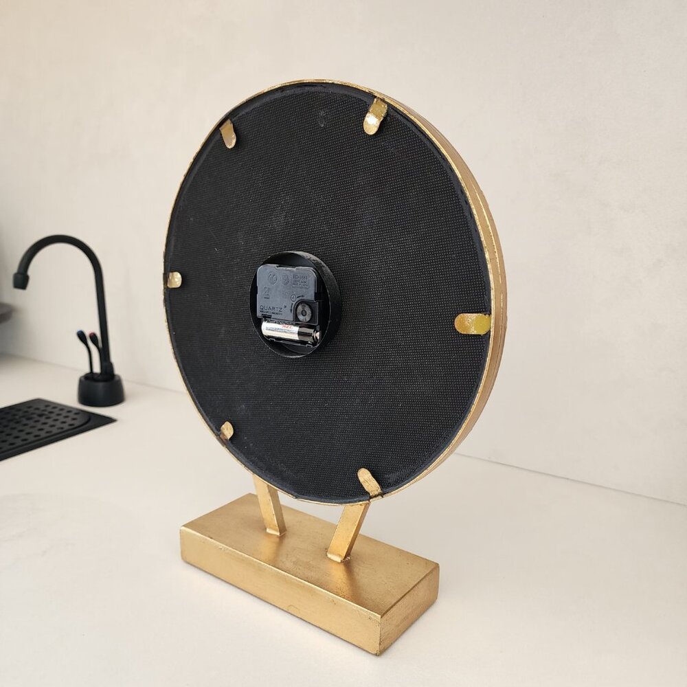 Gold Table Clock - Picture 4 of 4
